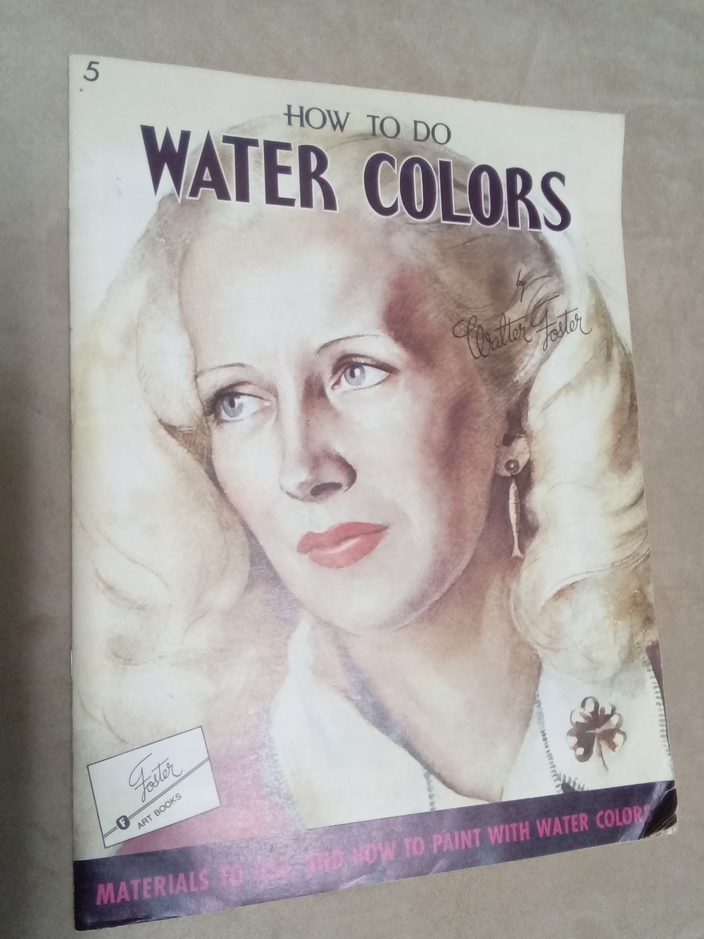 How To Do Water Colors, Art Book - 5